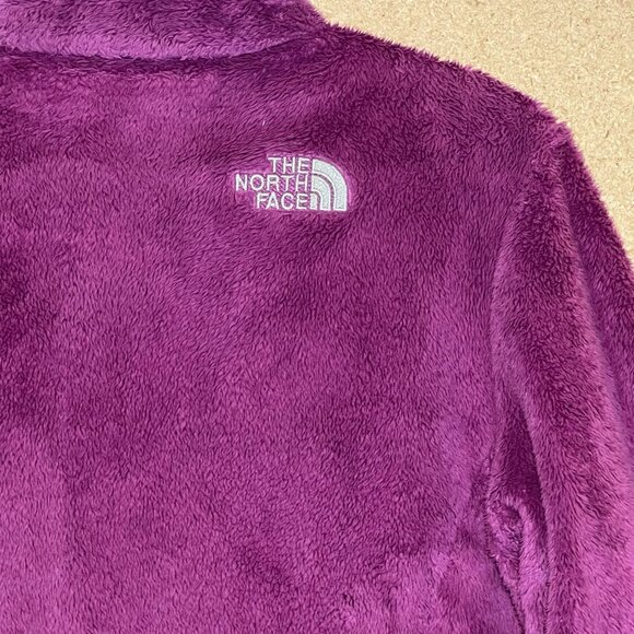 The North Face Jacket Women Purple Osito Full Zipper Pockets Size Small Fleece - Picture 10 of 13
